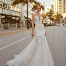 CATA Wedding Dress luna novias collection 2024: Paris Boutique