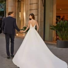 TRAZA Wedding Dress luna novias collection 2024: Paris Boutique