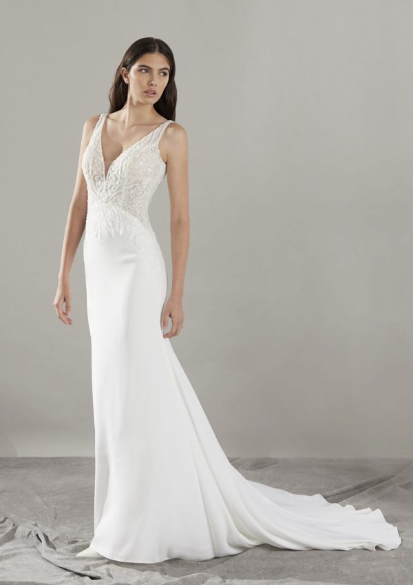 CLIN Wedding Dress Pronovias Privee collection 2025 | Paris Boutique