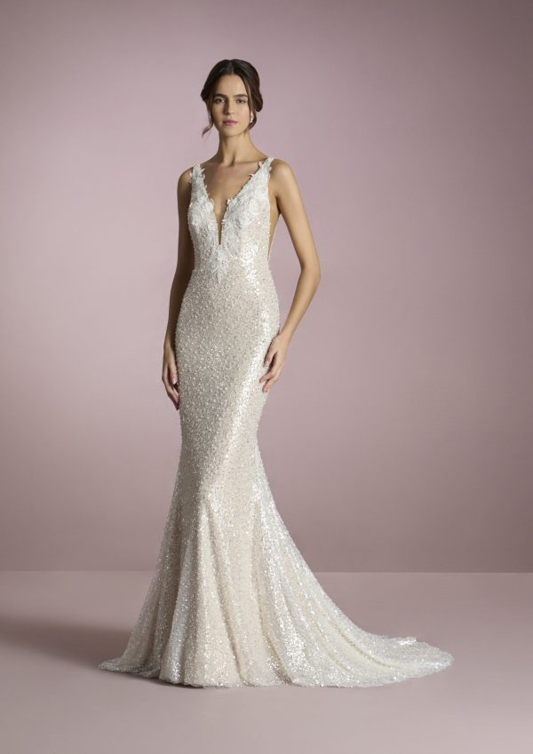 TAKARA Wedding Dress White one Collection 2025 Paris Boutique